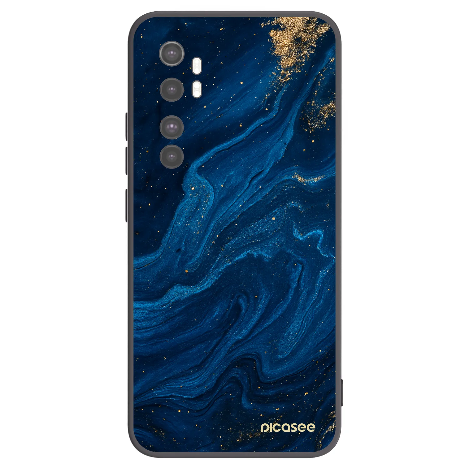 Picasee Xiaomi Mi Note 10 Lite Hülle - Schwarzes Silikon - Blue