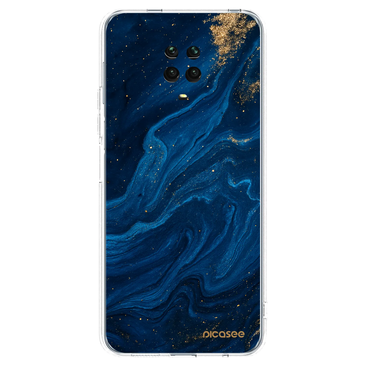Picasee Xiaomi Redmi Note 9S Hülle - Transparentes Silikon - Blue