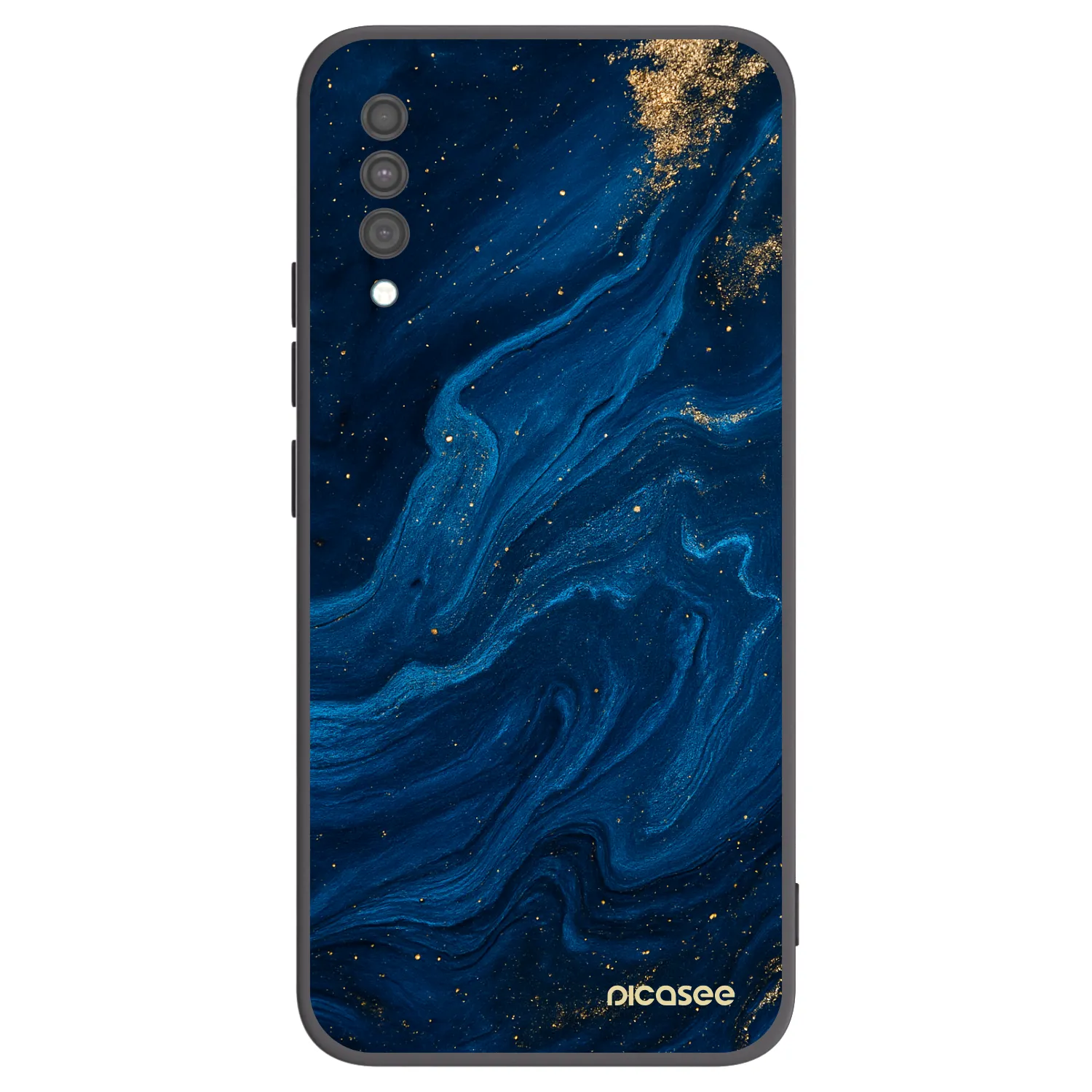 Picasee Samsung Galaxy A30s A307F Hülle - Schwarzes Silikon - Blue