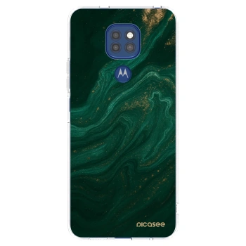 Picasee Motorola Moto G9 Play Hülle - Transparentes Silikon - Green