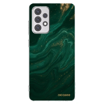 Picasee Samsung Galaxy A52s 5G A528B Hülle - Transparentes Silikon - Green