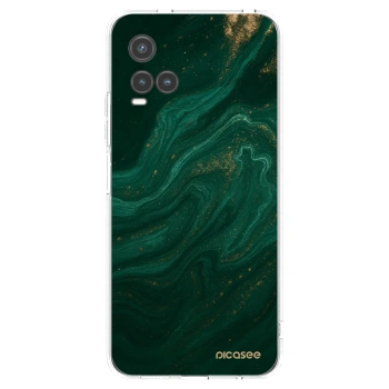Picasee Vivo Y33s Hülle - Transparentes Silikon - Green