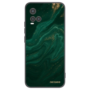 Picasee Vivo Y33s Hülle - Schwarzes Silikon - Green