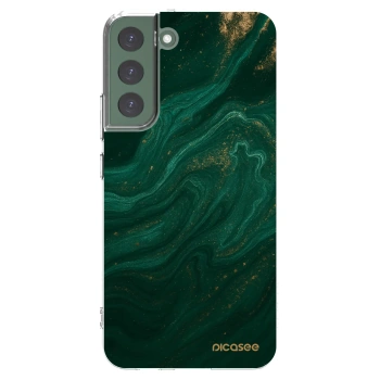 Picasee Samsung Galaxy S22+ 5G Hülle - Transparentes Silikon - Green