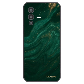 Picasee Vivo V23 5G Hülle - Schwarzes Silikon - Green