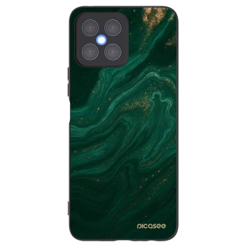 Picasee Honor X8 4G Hülle - Schwarzes Silikon - Green