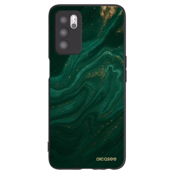 Picasee OPPO A16s Hülle - Schwarzes Silikon - Green