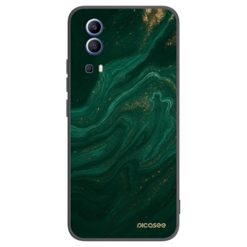 Picasee Vivo Y52 5G Hülle - Schwarzes Silikon - Green