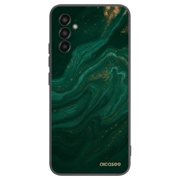Picasee Samsung Galaxy M13 M135F Hülle - Schwarzes Silikon - Green