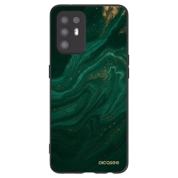 Picasee OPPO A94 5G Hülle - Schwarzes Silikon - Green