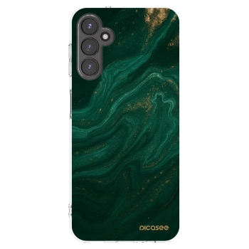 Picasee Samsung Galaxy A14 4G A145R Hülle - Transparentes Silikon - Green