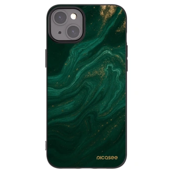 Picasee Apple iPhone 15 Plus Hülle - Schwarzes Silikon - Green