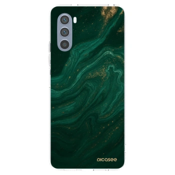 Picasee Motorola Moto G62 Hülle - Transparentes Silikon - Green