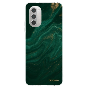 Picasee Motorola Moto G51 Hülle - Transparentes Silikon - Green