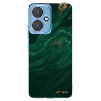 Picasee Xiaomi Redmi 13C 5G Hülle - Transparentes Silikon - Green