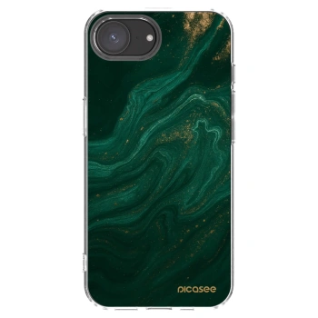 Picasee Apple iPhone 16e Hülle - Transparentes Silikon - Green