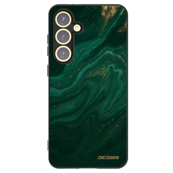 Picasee Samsung Galaxy S24 FE S721B Hülle - Schwarzes Silikon - Green