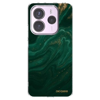 Picasee Xiaomi Redmi Note 14 5G Hülle - Transparentes Silikon - Green