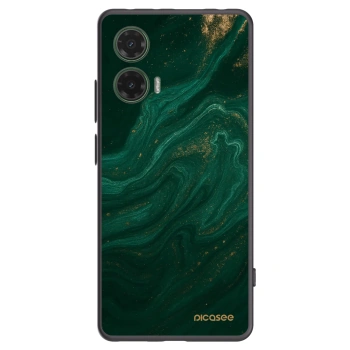 Picasee Motorola Moto G35 5G Hülle - Schwarzes Silikon - Green