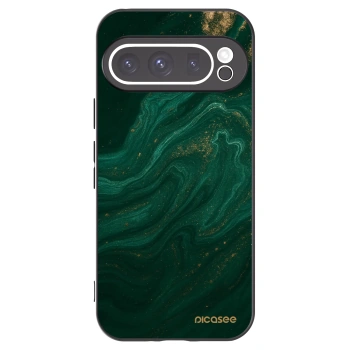 Picasee Google Pixel 9 Pro Hülle - Schwarzes Silikon - Green