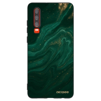 Picasee Huawei P30 Hülle - Schwarzes Silikon - Green