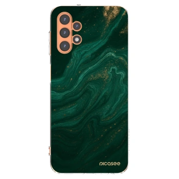 Picasee Samsung Galaxy A13 5G Hülle - Transparentes Silikon - Green