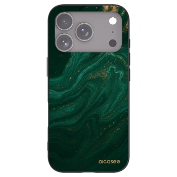 Picasee Apple iPhone 17 Pro Hülle - Schwarzes Silikon - Green
