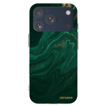 Picasee Apple iPhone 17 Pro Hülle - Transparentes Silikon - Green