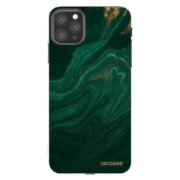 Picasee Apple iPhone 11 Pro Max Hülle - Transparentes Silikon - Green
