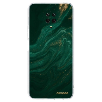Picasee Xiaomi Redmi Note 9S Hülle - Transparentes Silikon - Green