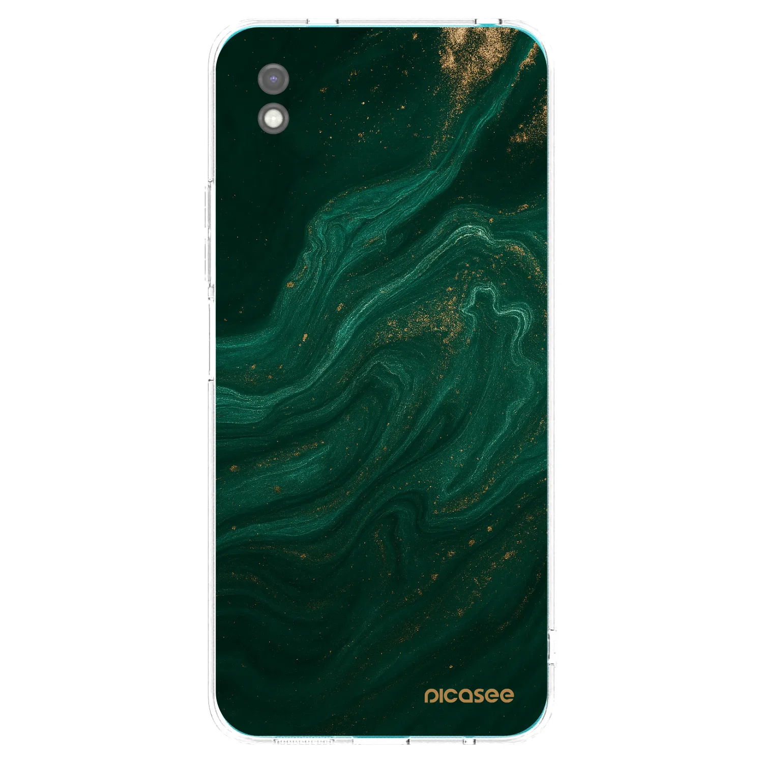 Picasee Xiaomi Redmi 9A Hülle - Schwarzes Silikon - Green