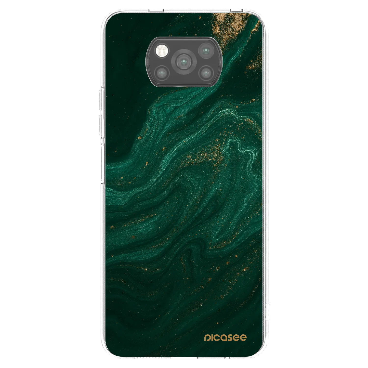 Picasee Xiaomi Poco X3 Hülle - Schwarzes Silikon - Green