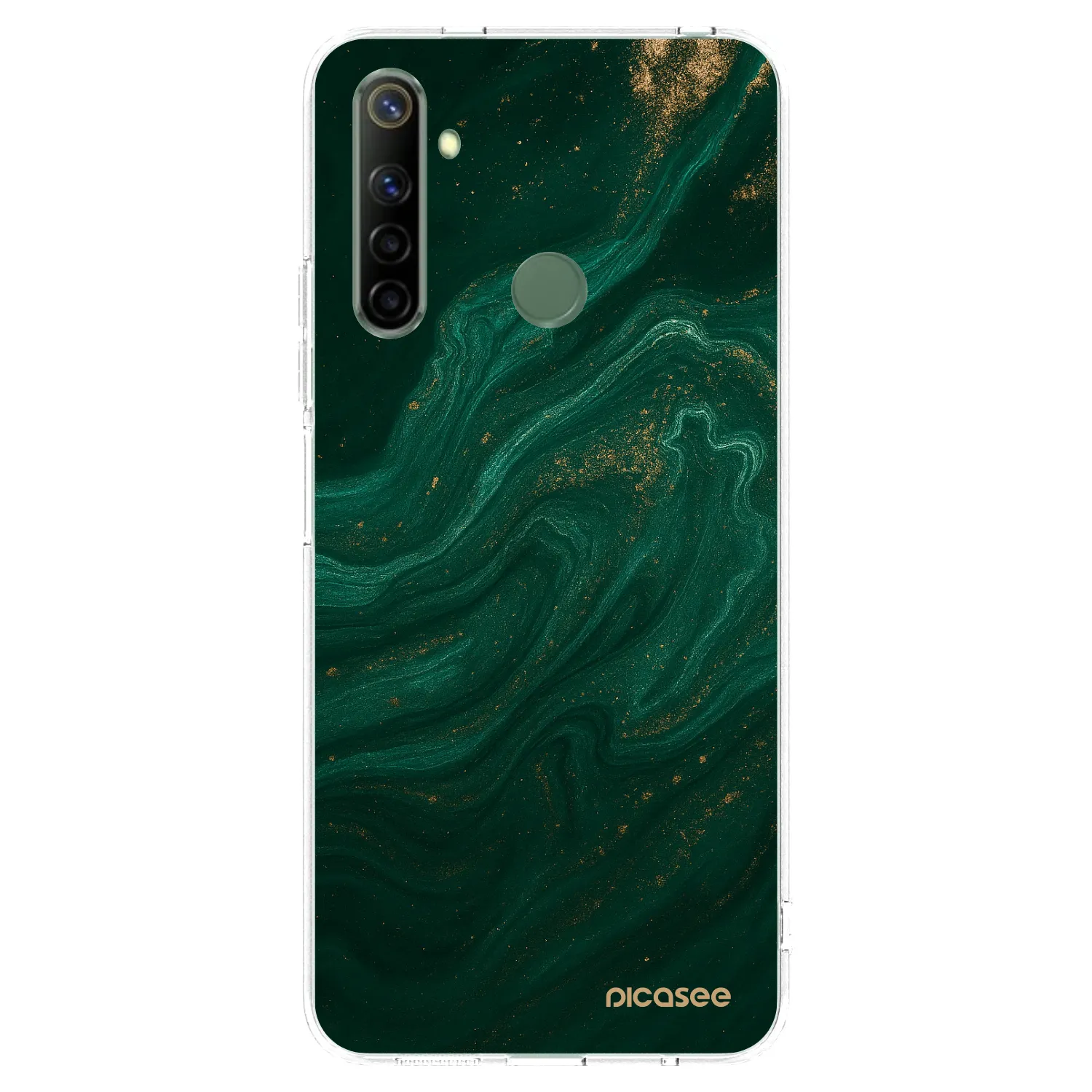 Picasee Realme 6i Hülle - Transparentes Silikon - Green