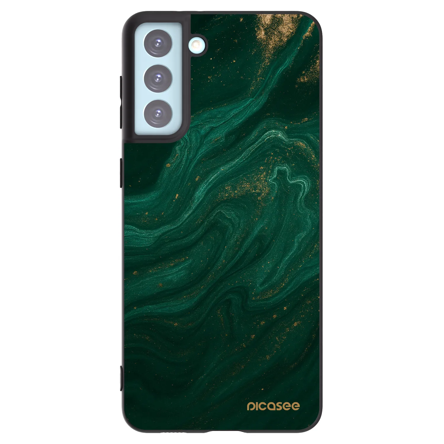 Picasee Samsung Galaxy S21+ 5G G996F Hülle - Schwarzes Silikon - Green