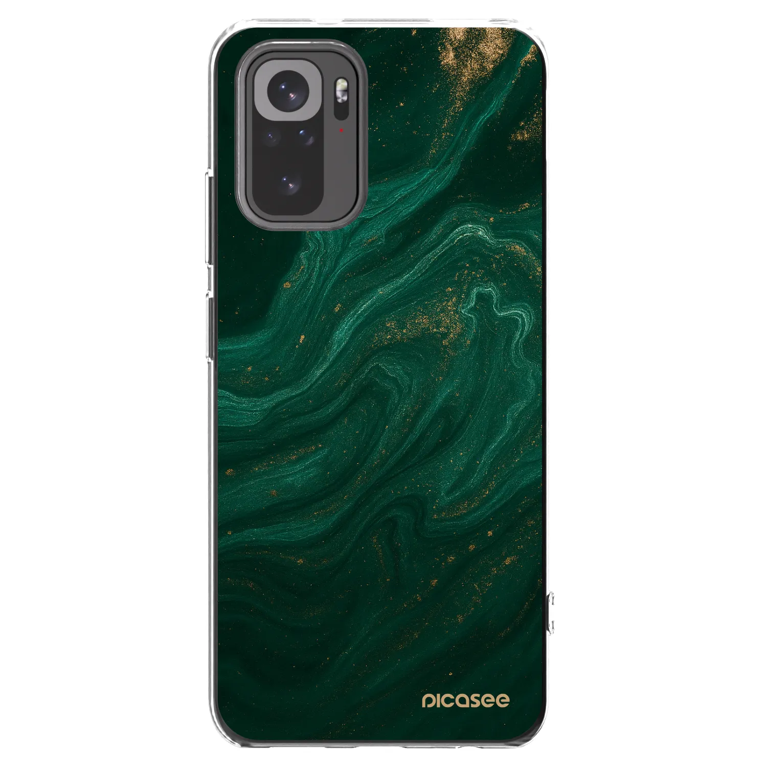 Picasee Xiaomi Redmi Note 10 Hülle - Transparentes Silikon - Green