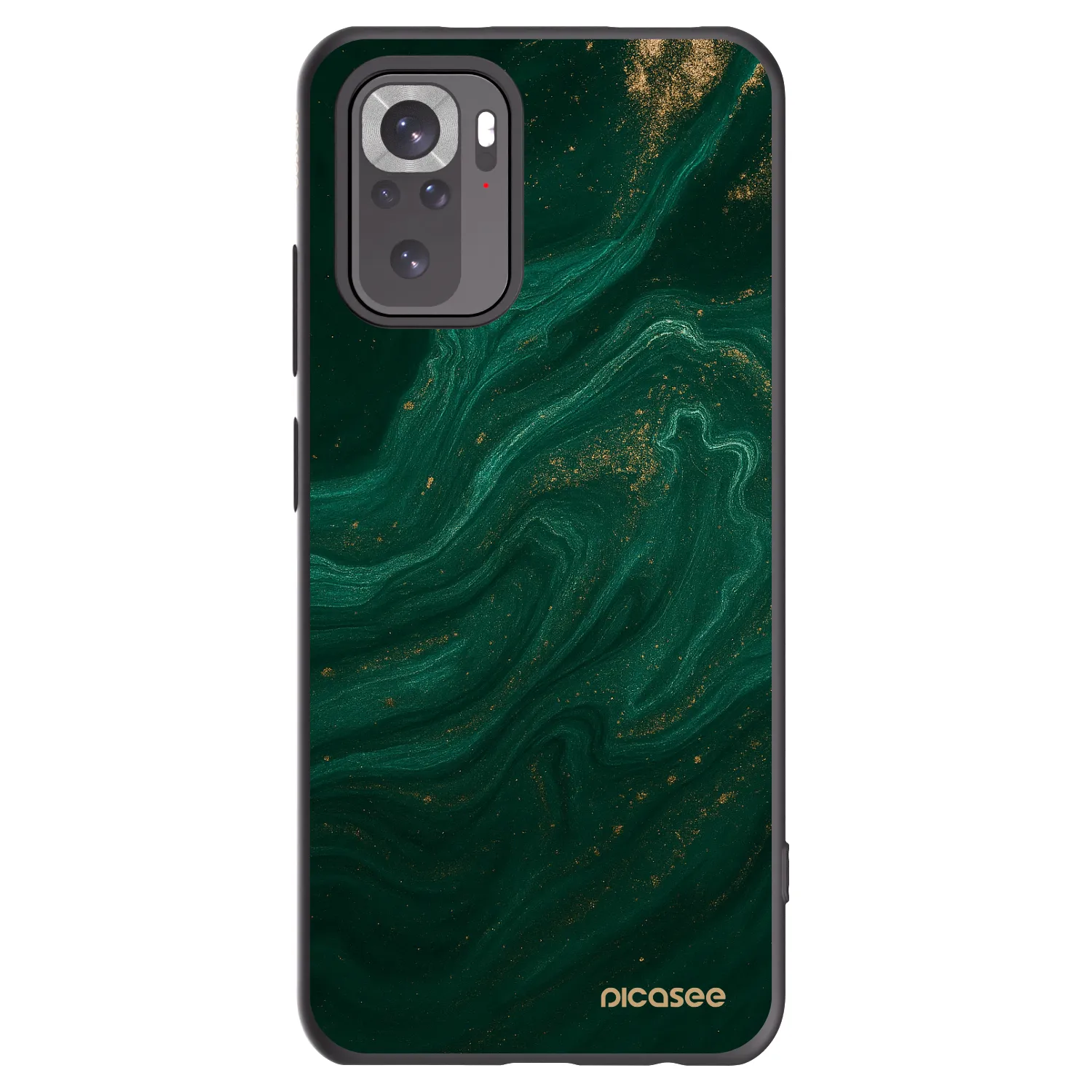 Picasee Xiaomi Redmi Note 10S Hülle - Schwarzes Silikon - Green