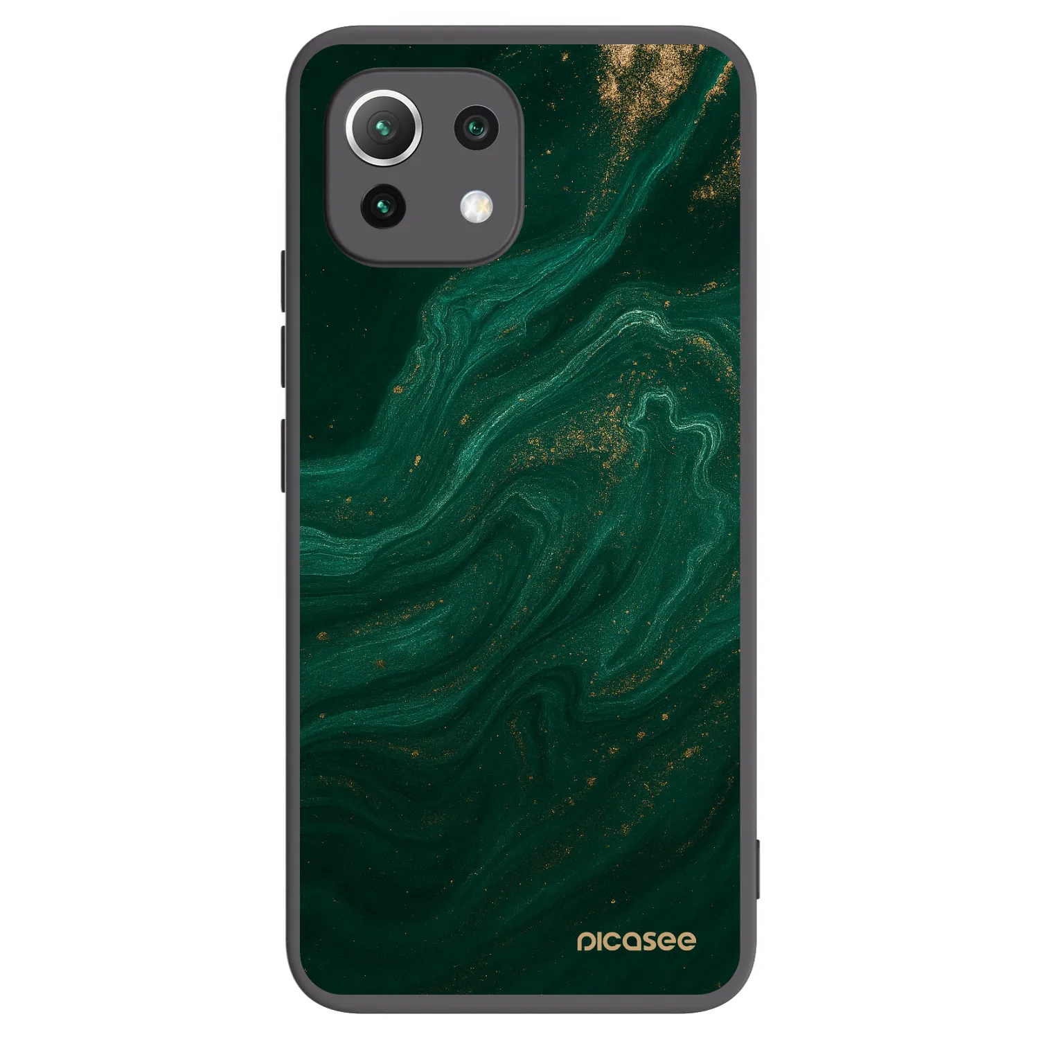 Picasee Xiaomi Mi 11 Lite Hülle - Schwarzes Silikon - Green