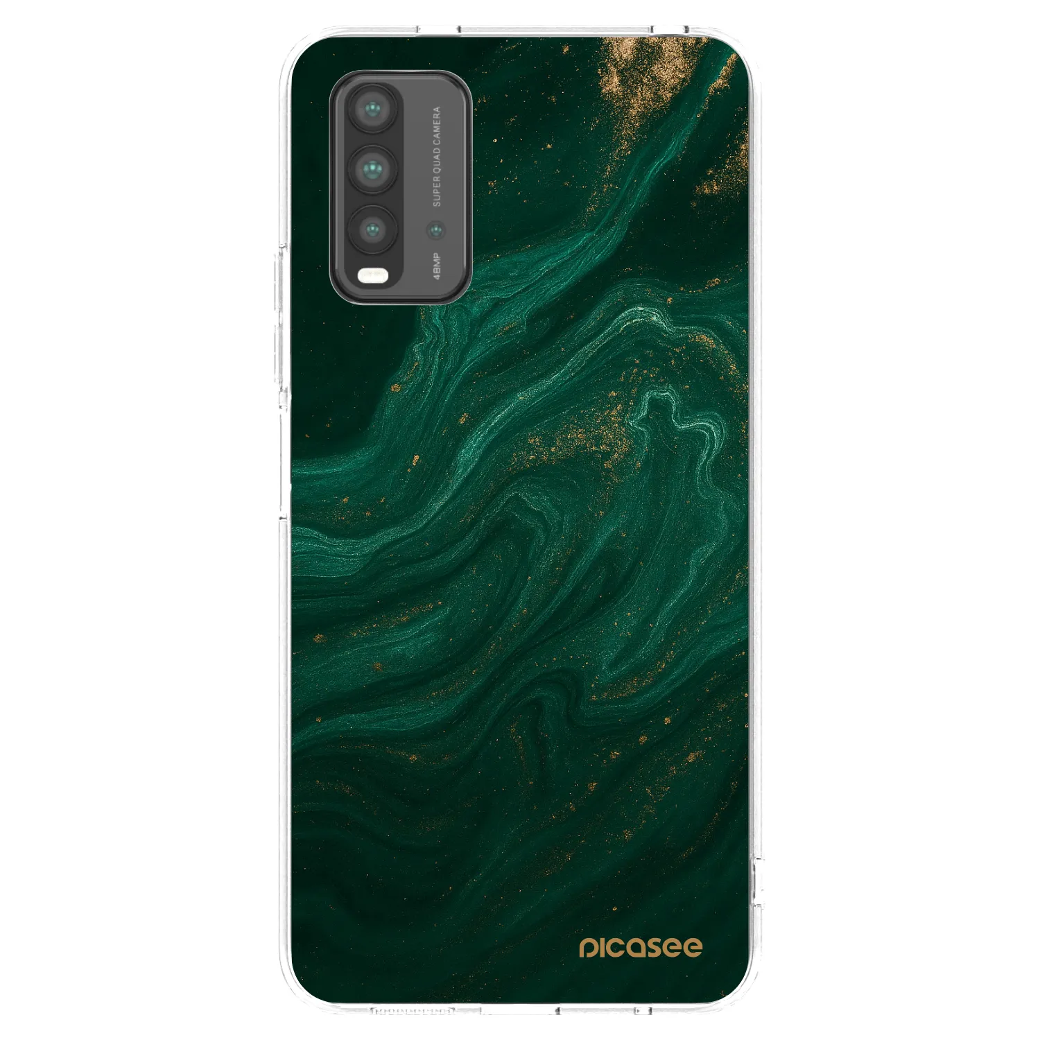 Picasee Xiaomi Redmi 9T Hülle - Schwarzes Silikon - Green