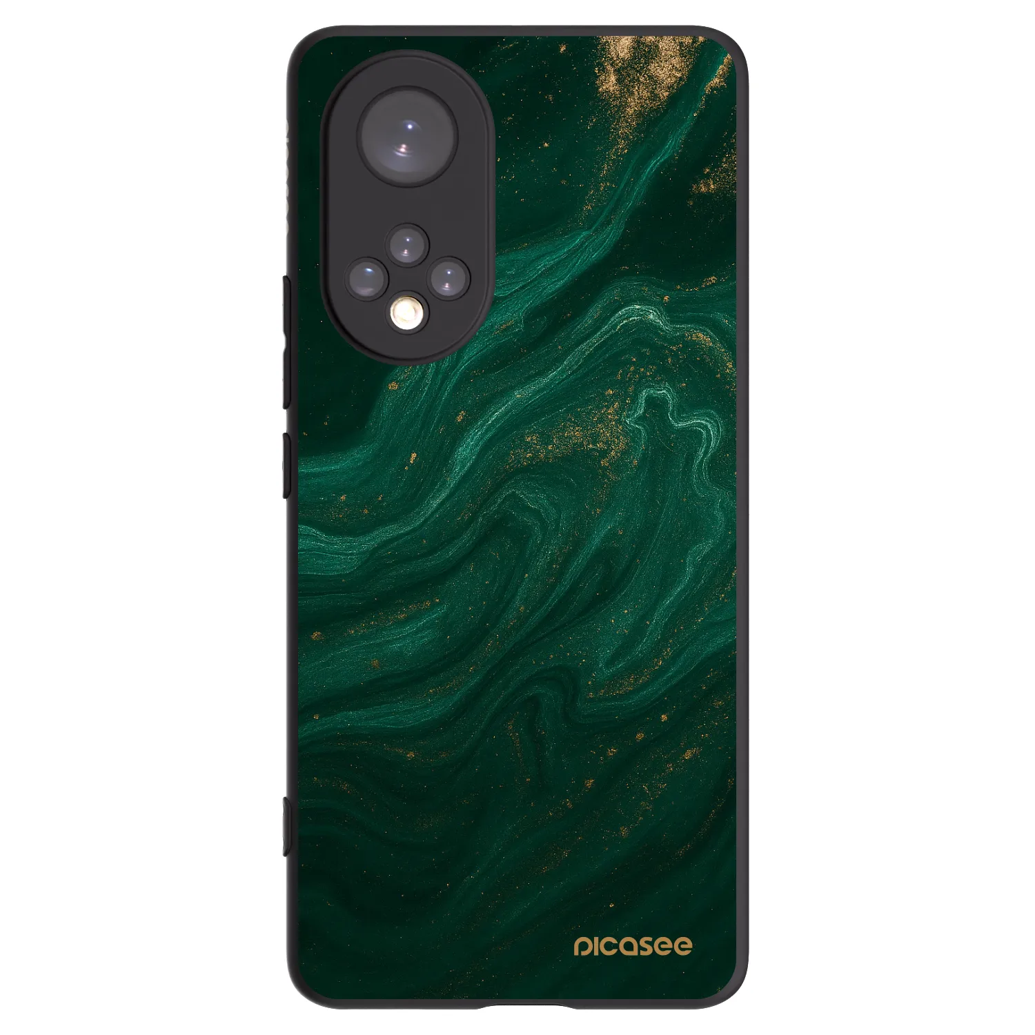 Picasee Honor 50 5G Hülle - Schwarzes Silikon - Green