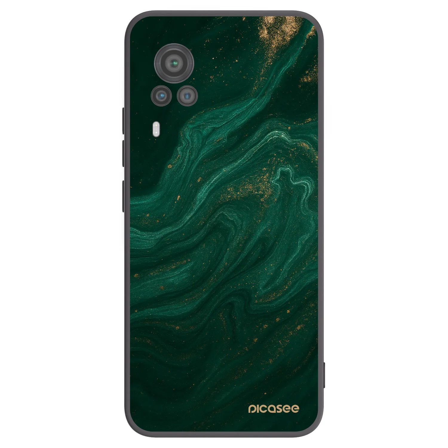 Picasee Vivo X60 Pro 5G Hülle - Schwarzes Silikon - Green