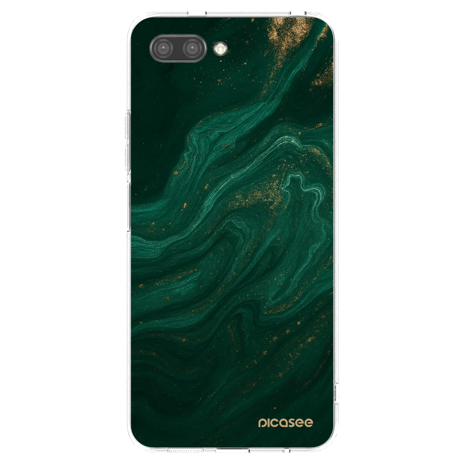 Picasee Honor 10 Hülle - Transparentes Silikon - Green