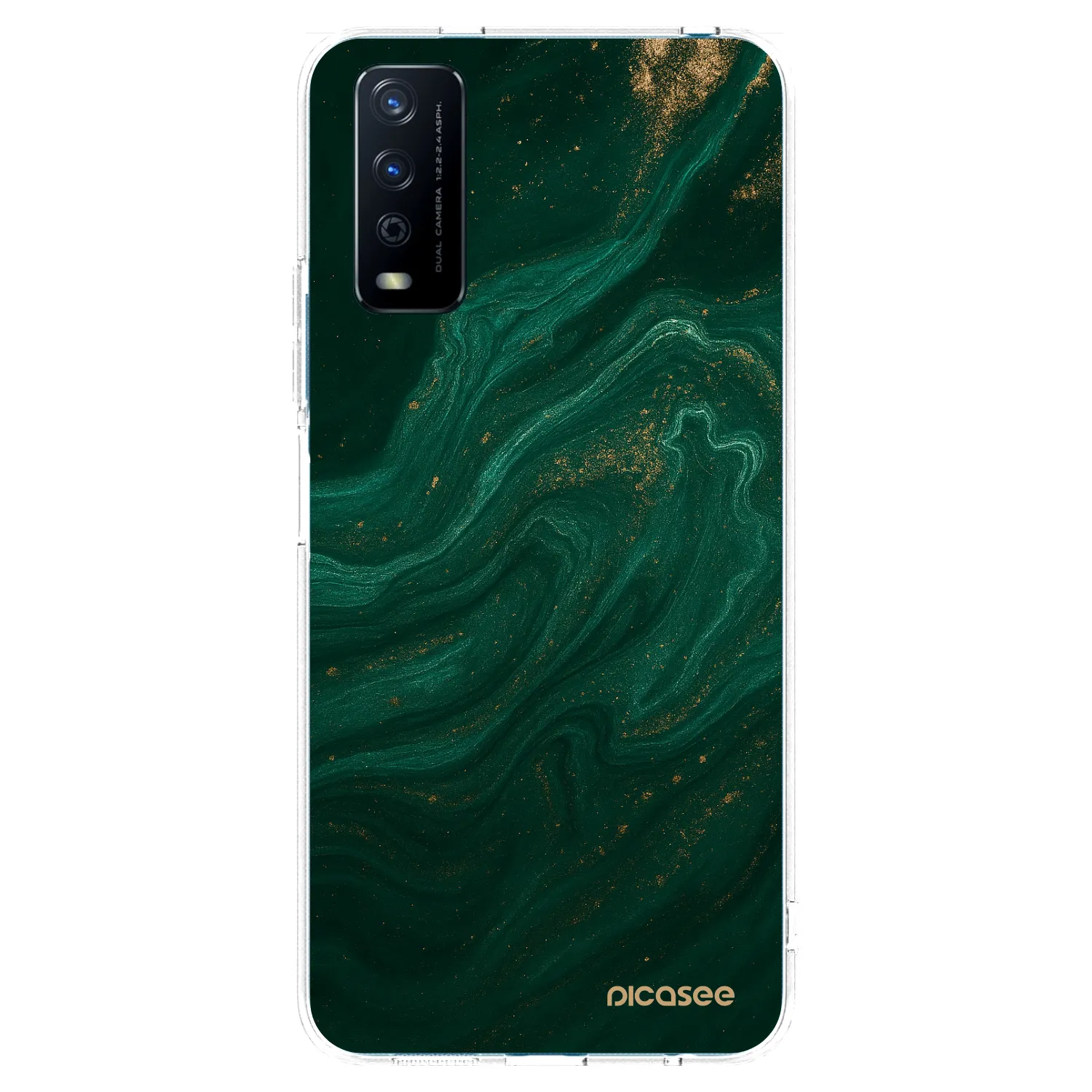 Picasee Vivo Y11s Hülle - Transparentes Silikon - Green