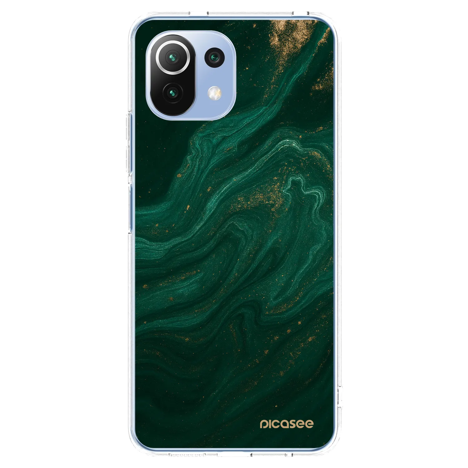 Picasee Xiaomi 11 Lite 5G NE Hülle - Transparentes Silikon - Green