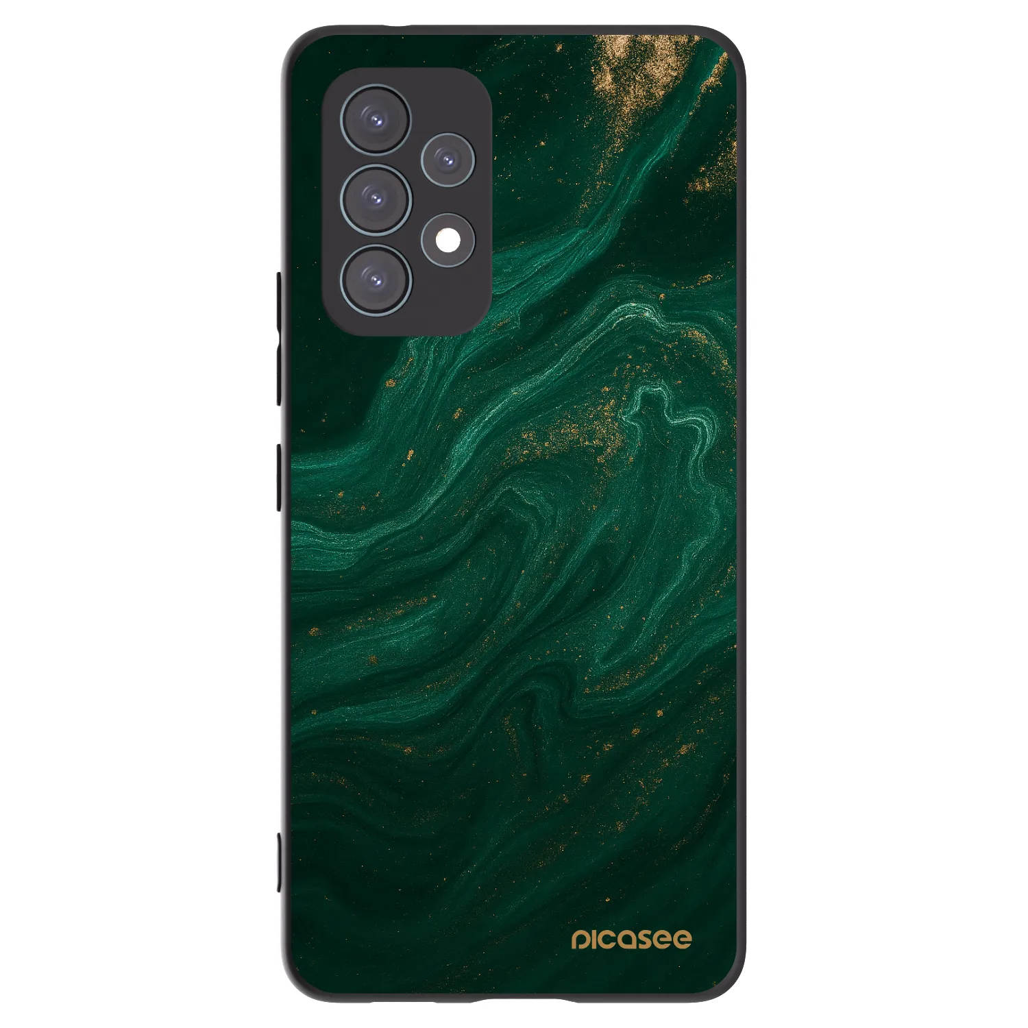 Picasee Samsung Galaxy A53 5G A536 Hülle - Schwarzes Silikon - Green