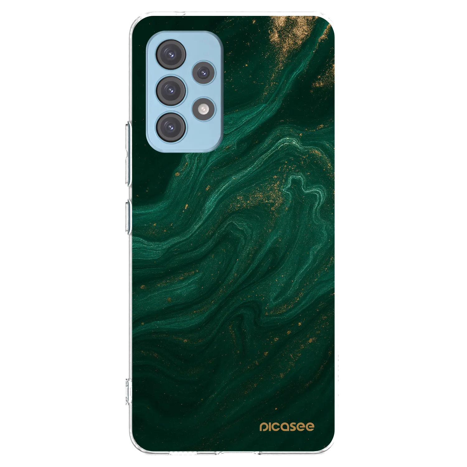 Picasee Samsung Galaxy A53 5G A536 Hülle - Transparentes Silikon - Green
