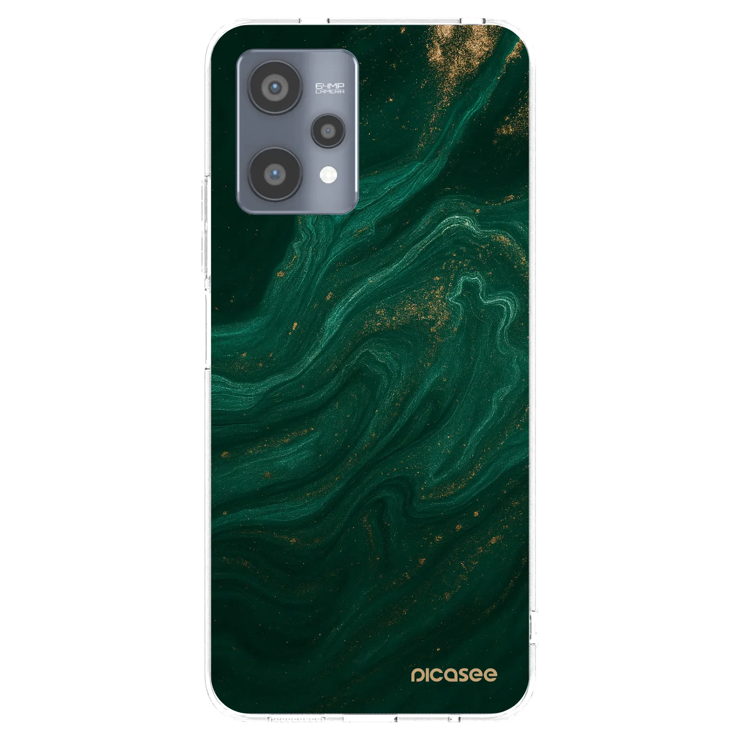 Picasee Realme 9 Pro 5G Hülle - Transparentes Silikon - Green