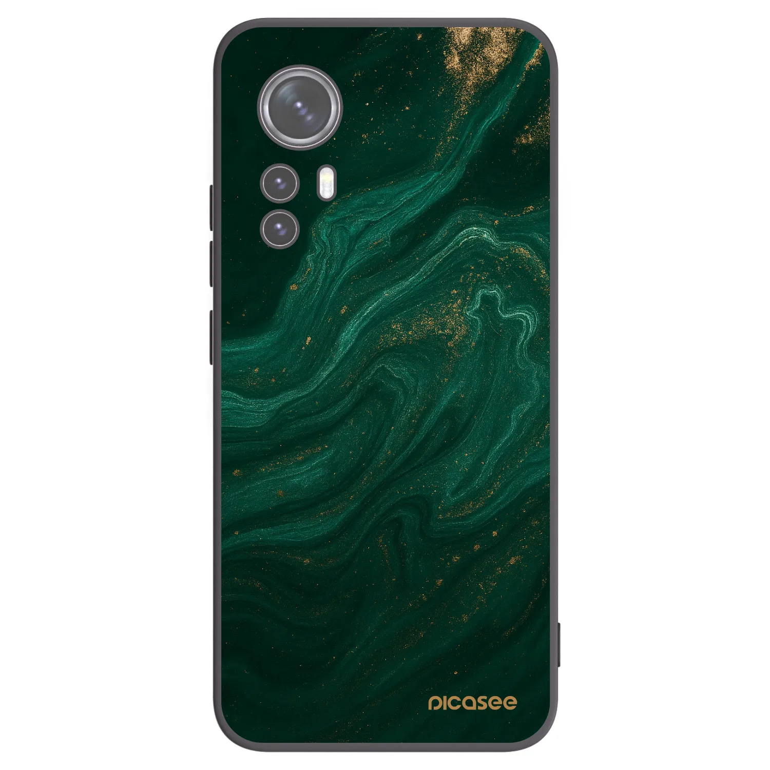 Picasee Xiaomi 12 Hülle - Schwarzes Silikon - Green