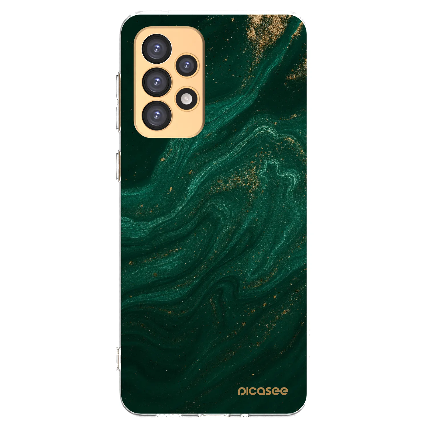 Picasee Samsung Galaxy A33 5G A336 Hülle - Transparentes Silikon - Green