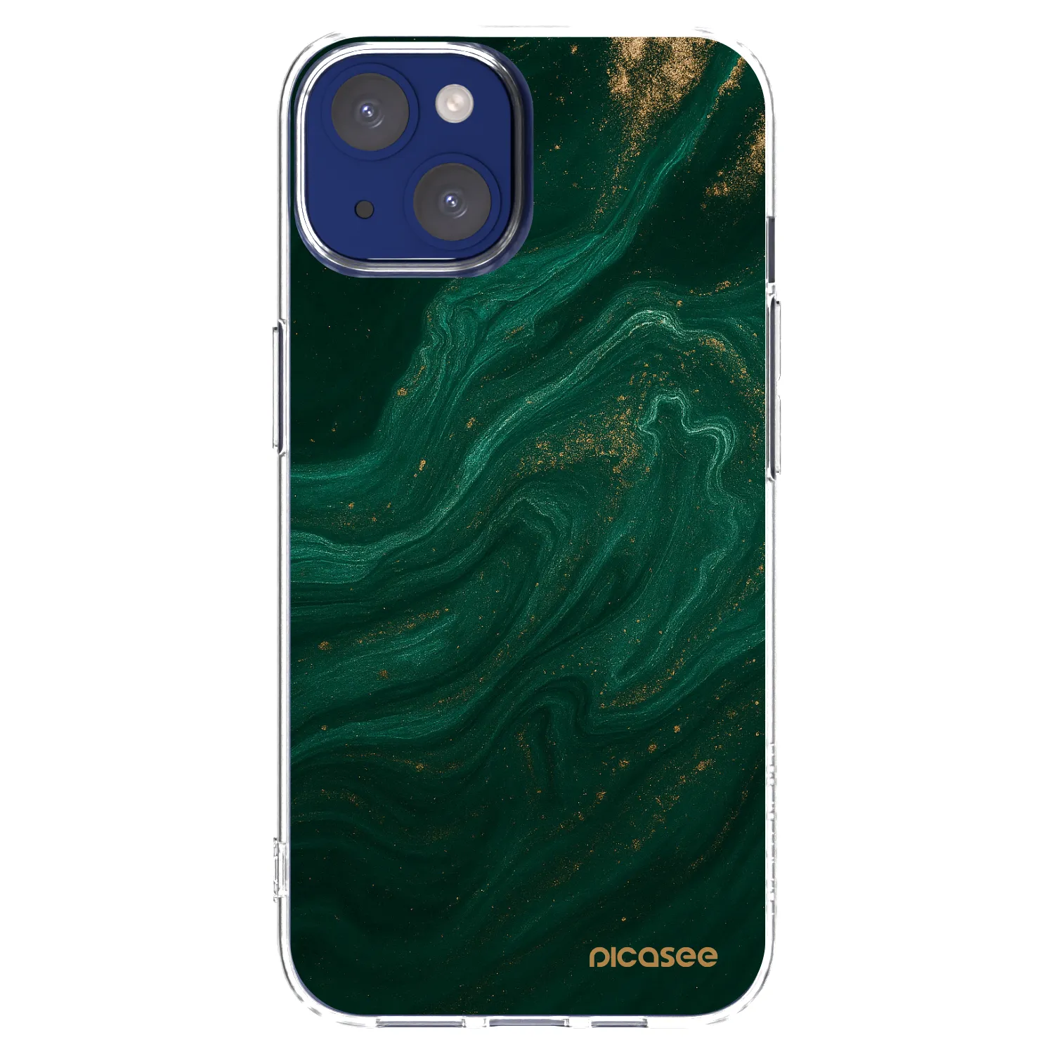 Picasee Apple iPhone 14 Hülle - Transparentes Silikon - Green