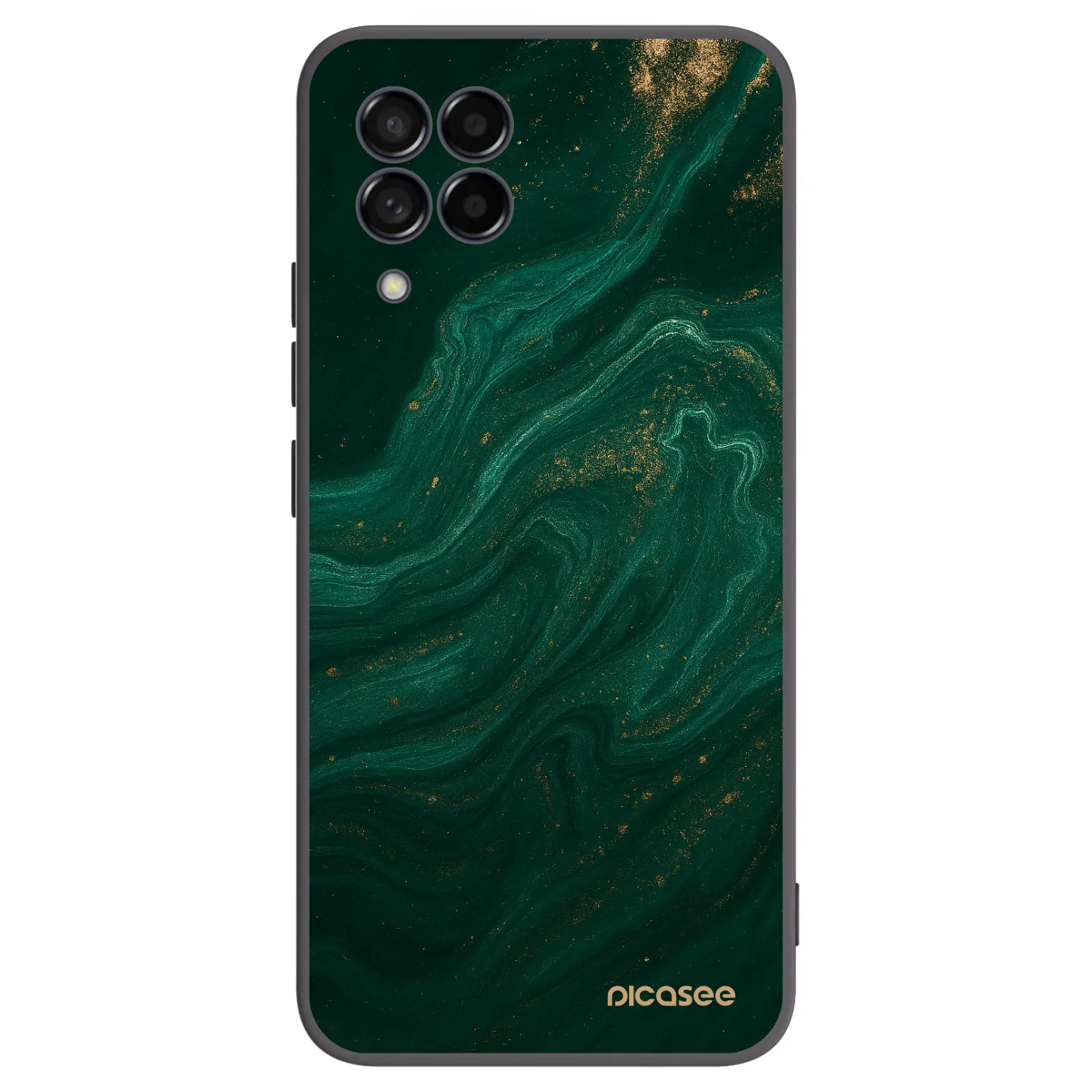 Picasee Samsung Galaxy M53 5G Hülle - Schwarzes Silikon - Green